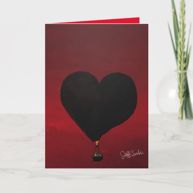 Tarjeta El día de San Valentín inspirada en Adams  (Anverso)
