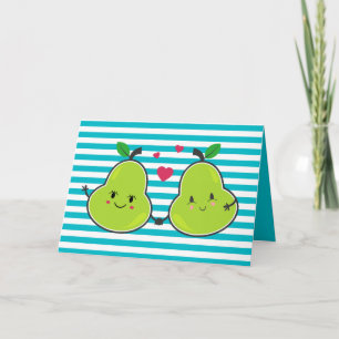 Tarjeta El día de San Valentín Kawaii de amor "Una
