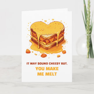 Tarjeta El día de San Valentín lindo y cursi