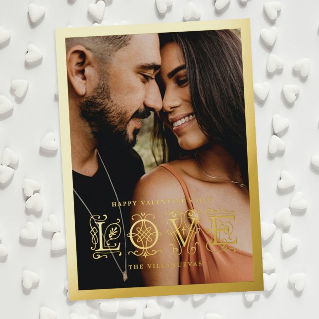 Tarjeta El día de San Valentín Ornate Flourish Lov (Subido por el creador)