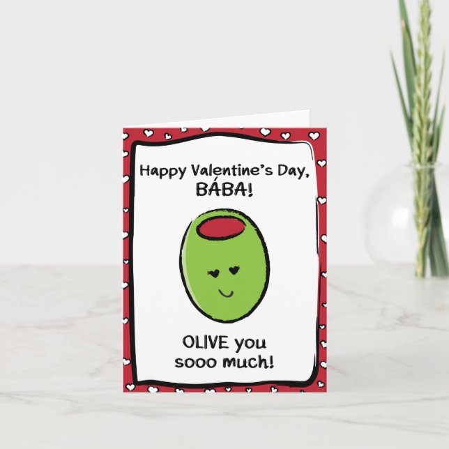 Tarjeta el día de San Valentín para Bába (Anverso)