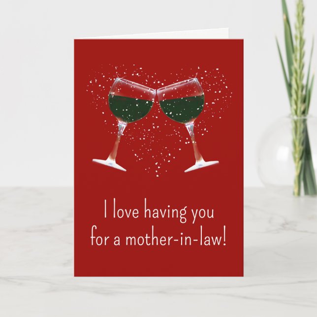 Tarjeta El día de San Valentín para el humor de vino de la (Anverso)