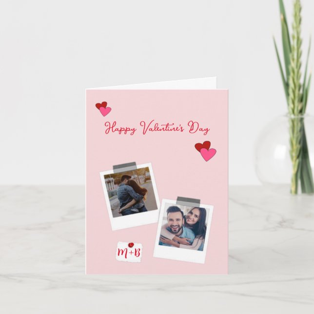 Tarjeta El día de San Valentín personalizada (Anverso)
