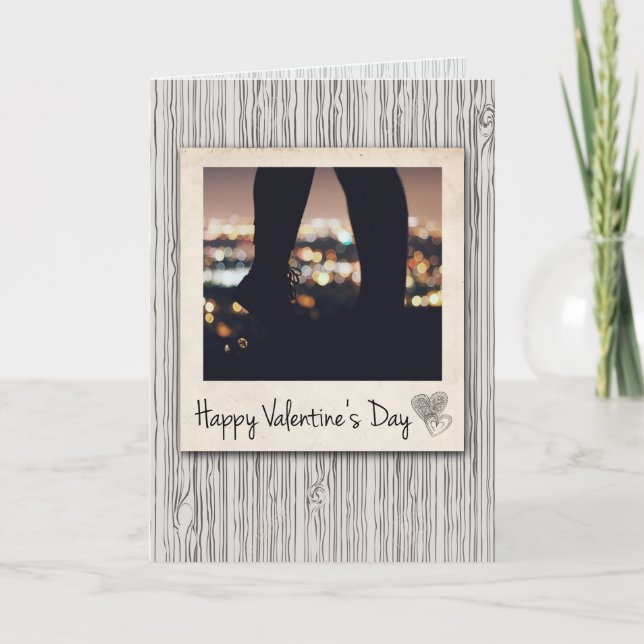 Tarjeta El día de San Valentín personalizada (Anverso)