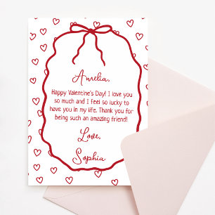 Tarjeta El día de San Valentín personalizada - Cut