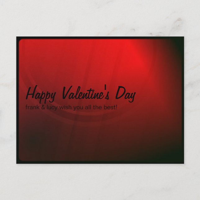 Tarjeta El día de San Valentín personalizado (Anverso)