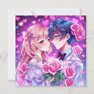 Tarjeta El día de San Valentín personalizado de Cute Coupl