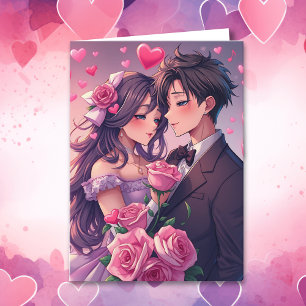 Tarjeta El día de San Valentín personalizado de Cute Coupl