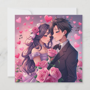 Tarjeta El día de San Valentín personalizado de Cute Coupl
