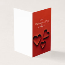 Tarjeta El día de San Valentín plegada