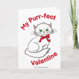 Tarjeta El día de San Valentín Purr-fect
