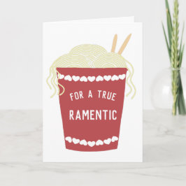 Tarjeta El día de San Valentín "Ramentic" de Cute Ramen No