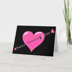 Tarjeta El día de San Valentín romántica con coraz