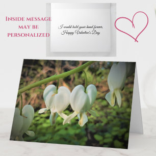 Tarjeta El día de San Valentín romántica con coraz