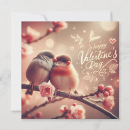 Tarjeta El día de San Valentín Romántica de Aves A