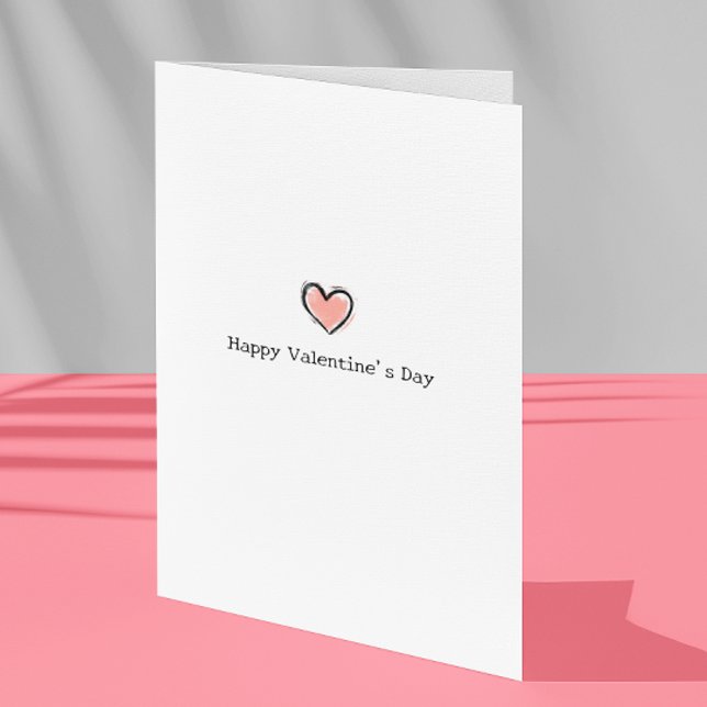 Tarjeta El día de San Valentín Simple Minimalista (Subido por el creador)