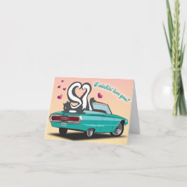 Tarjeta El día de San Valentín Skunk