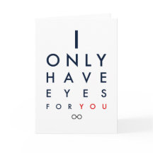 Tarjeta El día de San Valentín "Solo Tengo Ojos Pa