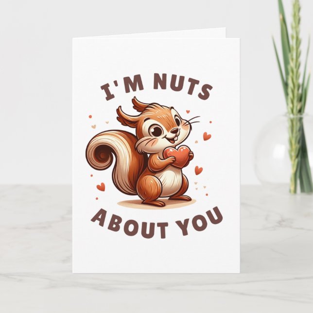 Tarjeta El día de San Valentín 'Soy una idiota contigo' (Anverso)