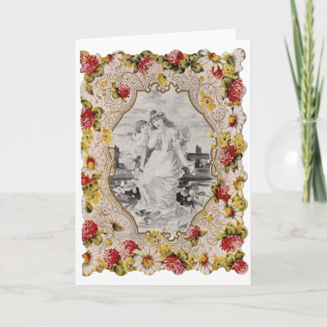 TARJETA EL DÍA DE SAN VALENTÍN VICTORIANA (Anverso)