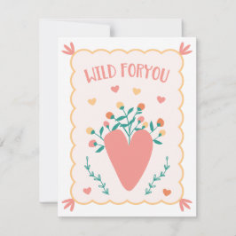 Tarjeta El día de San Valentín "Wild For You"