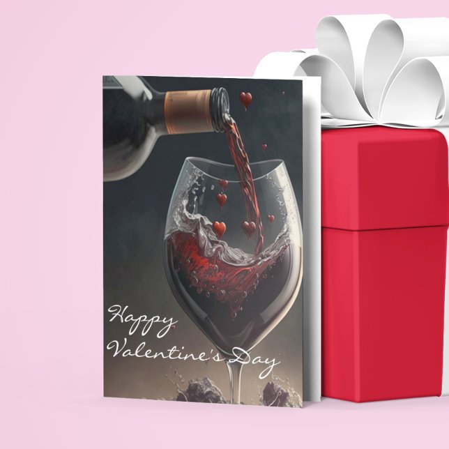 Tarjeta El día de San Valentín Wine Lover (Subido por el creador)