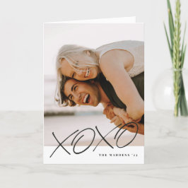 Tarjeta El día de San Valentín XOXO con tinta - Ne