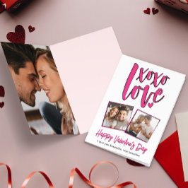 Tarjeta El día de San Valentín XOXO LOVE