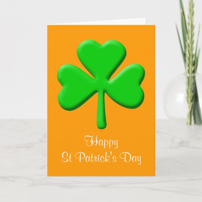 Tarjeta El día de St Patrick (Anverso)
