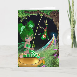 Tarjeta El día de St Patrick de la "hiedra"