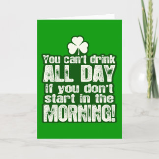 Tarjeta El día de St Patrick divertido del irlandés