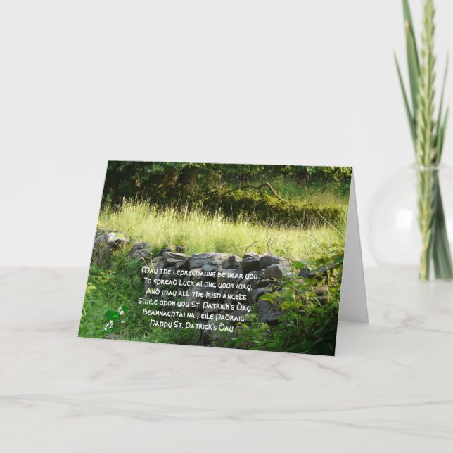 Tarjeta ¡El día de St Patrick feliz! (Anverso)