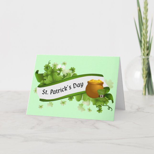 Tarjeta El día de St Patrick feliz (Anverso)
