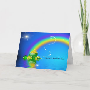 Tarjeta El día de St Patrick - mina de oro