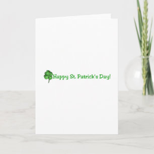 Tarjeta ¡El día de St Patrick - van los irlandeses!