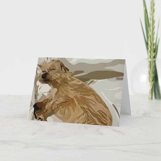 Tarjeta El día del dúvet de Little Daisy (Anverso)