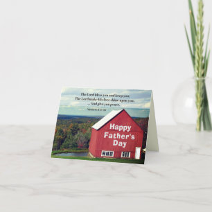 Tarjeta El Día del Padre Cristiano Dios te bendiga verso d