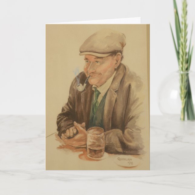 Tarjeta El día del padre de un irlandés (Anverso)