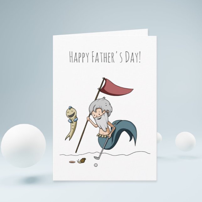 Tarjeta El día del padre de una sirvienta de golf divertid (Subido por el creador)