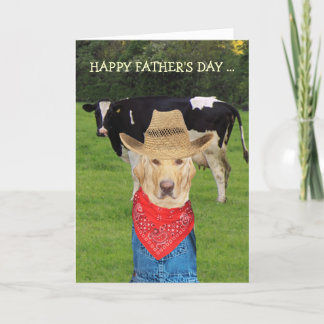 Tarjeta El día del padre del Personalizable para los granj