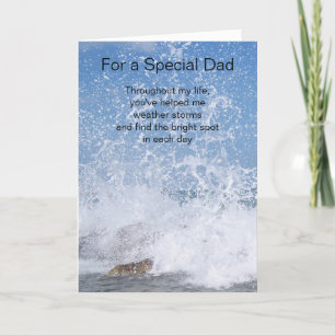 Tarjeta El Día del Padre Personalizado del Océano
