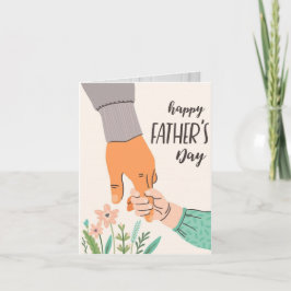 Tarjeta El día del padre saluda el estallido