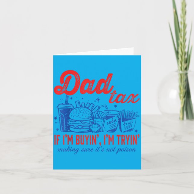 Tarjeta El Día del Padre si Comprando Probando Comida Rápi (Anverso)