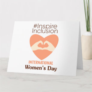 Tarjeta El Día Internacional de la Mujer 2024 inspira la i