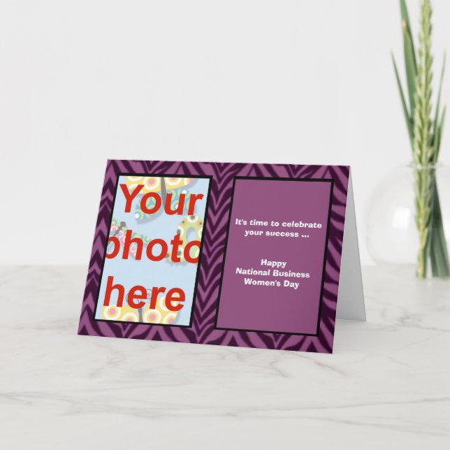 Tarjeta El Día Nacional de las Mujeres Empresarias agrega  (Anverso)