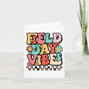 Tarjeta El Día Vibes Groovy Maestro De Verano Niño El Últi