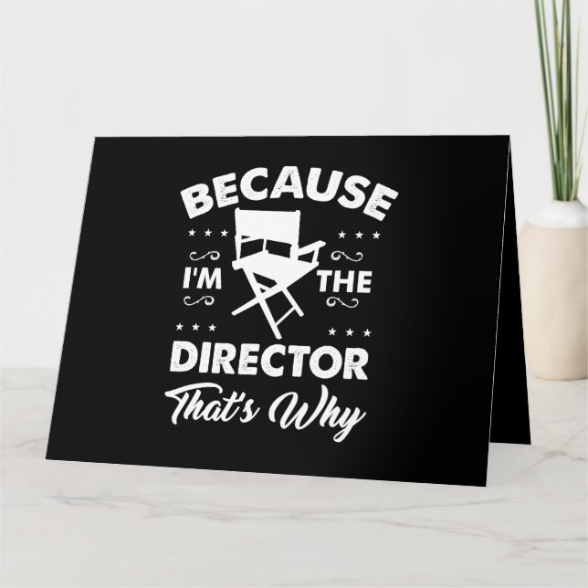 Tarjeta El director de teatro Shirt por un amante de la ac (Anverso)
