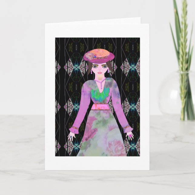 Tarjeta El diseño creativo de LeeMarie durante el té (Anverso)