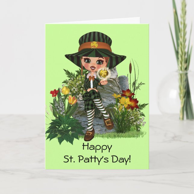 Tarjeta El diseño de St Patrick de ofrecimiento de Kelly (Anverso)
