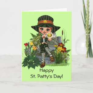 Tarjeta El diseño de St Patrick de ofrecimiento de Kelly